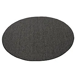 Tappeto rotondo - Indoor/Outdoor Bennett (nero)