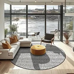 Tappeto rotondo - Harstad (marrone)