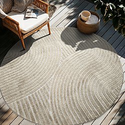 Tappeto rotondo - Indoor/Outdoor Devon (beige)
