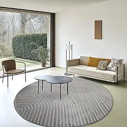 Tappeto rotondo - Indoor/Outdoor Devon (grigio)