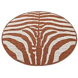 Tappeto rotondo - Indoor/Outdoor Winona (arancia)