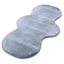 Passatoia Ondulata - Aranga Super Soft Fur (blu acciaio)
