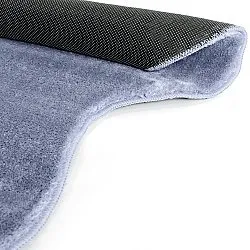 Passatoia Ondulata - Aranga Super Soft Fur (blu acciaio)