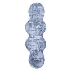 Passatoia Ondulata - Aranga Super Soft Fur (blu acciaio)
