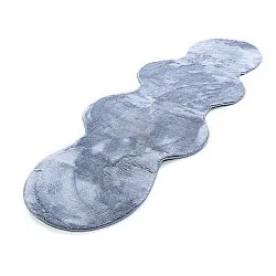 Passatoia Ondulata - Aranga Super Soft Fur (blu acciaio)