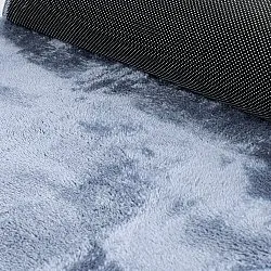 Passatoia Ondulata - Aranga Super Soft Fur (blu acciaio)