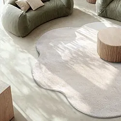 Tappeto Rotondo Ondulato - Aranga Super Soft Fur (beige)