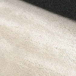 Tappeto Rotondo Ondulato - Aranga Super Soft Fur (beige)