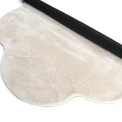 Tappeto Rotondo Ondulato - Aranga Super Soft Fur (beige)