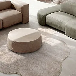 Tappeto Rotondo Ondulato - Aranga Super Soft Fur (marrone)