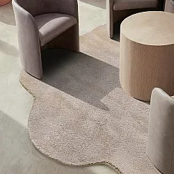 Tappeto Rotondo Ondulato - Aranga Super Soft Fur (marrone)