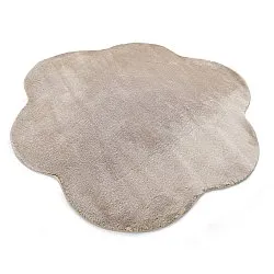 Tappeto Rotondo Ondulato - Aranga Super Soft Fur (marrone)
