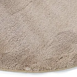 Tappeto Rotondo Ondulato - Aranga Super Soft Fur (marrone)