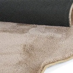 Tappeto Rotondo Ondulato - Aranga Super Soft Fur (marrone)