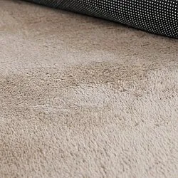 Tappeto Rotondo Ondulato - Aranga Super Soft Fur (marrone)