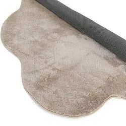 Tappeto Rotondo Ondulato - Aranga Super Soft Fur (marrone)