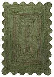 Tappeto in juta ondulato - San Francisco (verde militare)