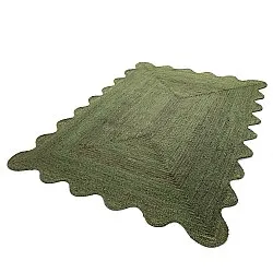 Tappeto in juta ondulato - San Francisco (verde militare)