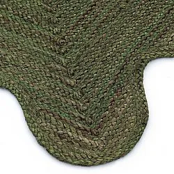 Tappeto in juta ondulato - San Francisco (verde militare)