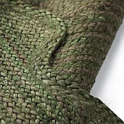 Tappeto in juta ondulato - San Francisco (verde militare)