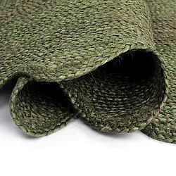 Tappeto in juta ondulato - San Francisco (verde militare)