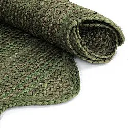 Tappeto in juta ondulato - San Francisco (verde militare)