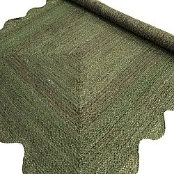 Tappeto in juta ondulato - San Francisco (verde militare)