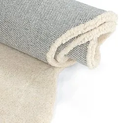 Tappeto in lana ondulato - Diu Hand Tufted Wool Premium (crema)