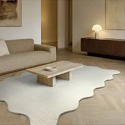 Tappeto in lana ondulato - Diu Hand Tufted Wool Premium (bianco)