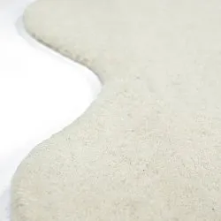 Tappeto in lana ondulato - Diu Hand Tufted Wool Premium (bianco)