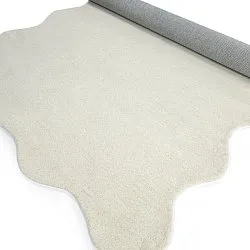 Tappeto in lana ondulato - Diu Hand Tufted Wool Premium (bianco)