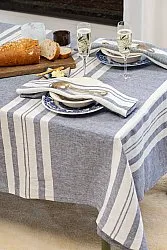 Tovagliolo in confezione da 2 in lino - Vera (blu/bianco)