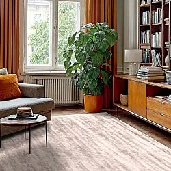 Tappeto In Viscosa - Jodhpur Special Luxury Edition (grigio chiaro/beige)