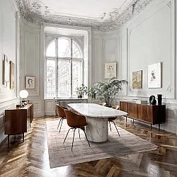 Tappeto In Viscosa - Jodhpur Special Luxury Edition (grigio chiaro/beige)