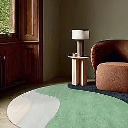 Tappeto rotondo - Barcelona (verde)