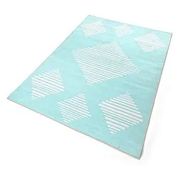 Tappeto Wilton - Carmen (azzurro/bianco)