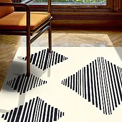 Tappeto Wilton - Carmen (crema/nero)