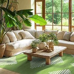 Tappeto Wilton - Carmen (verde/bianco)