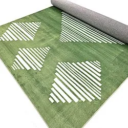 Tappeto Wilton - Carmen (verde/bianco)