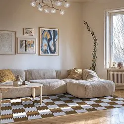 Tappeto Wilton - Gobi (marrone/bianco)