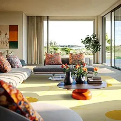 Tappeto Wilton - Honfleur (giallo/multiplo)