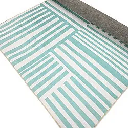 Tappeto Wilton - Joma (turchese/bianco)