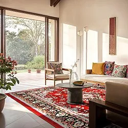 Tappeto Wilton - Peking (rosso)