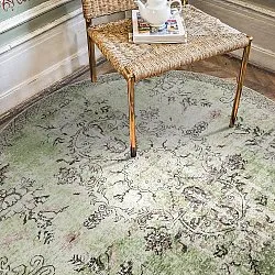 Tappeto rotondo - Rosalie (verde)