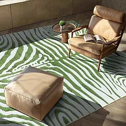 Tappeto Wilton - Zebra (verde)
