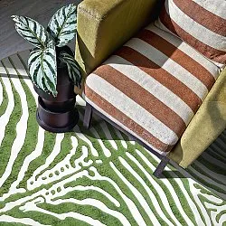 Tappeto rotondo - Zebra (verde)