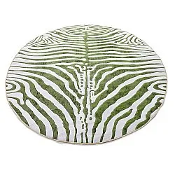 Tappeto rotondo - Zebra (verde)