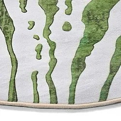 Tappeto rotondo - Zebra (verde)
