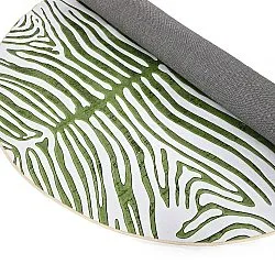 Tappeto rotondo - Zebra (verde)