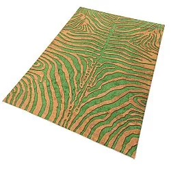 Tappeto Wilton - Zebra (verde/arancione)